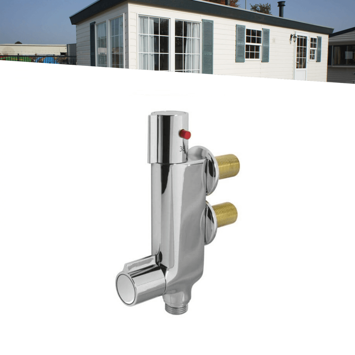 Thermostatische douchekraan verticaal Muha stacaravans